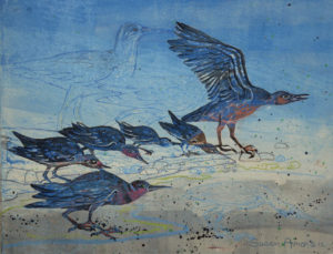 SUSAN AMONS
Sandpipers No.2B
monoprint with pastel, 11 x 14 inches
$400