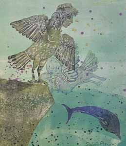 SUSAN AMONS
Sirens and Dolphins III
1996, monoprint, 14 x 12 inches
$800 (framed)