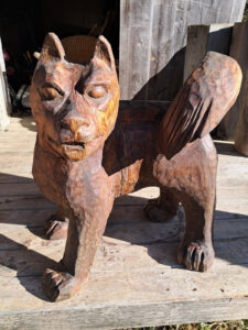 LISE BÉCU
Guardian
stained white pine leg, 27h x 32 x 24 inches
$7000