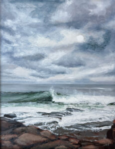 JUDY BELASCO
Schoodic White-Water
oil on panel, 10.75x8.25 inches
$1500