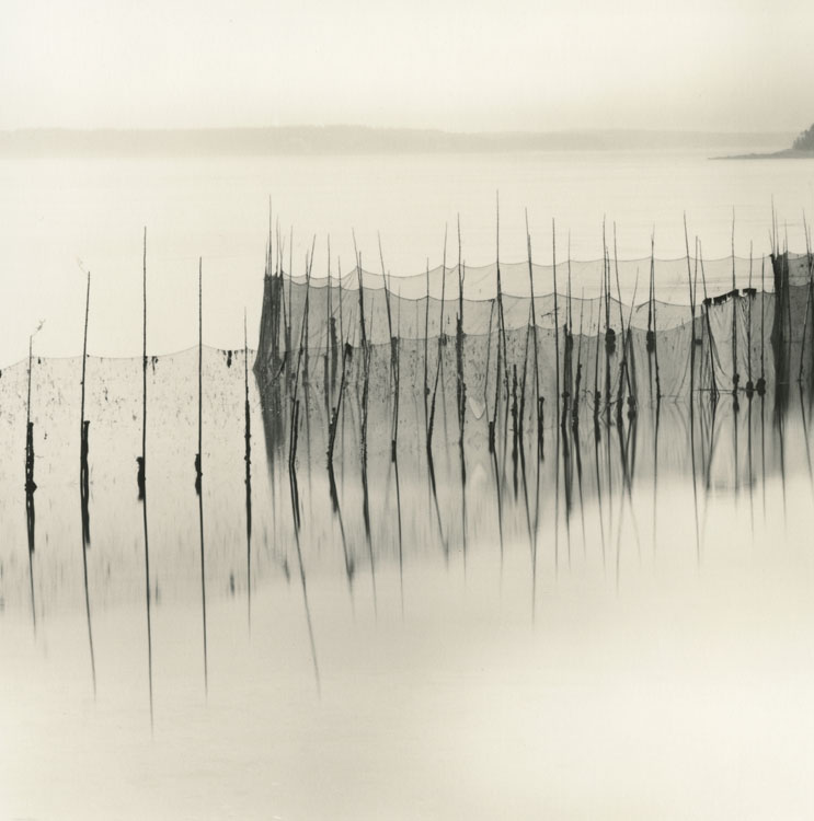 LISA TYSON ENNIS Fishing Weir Study XX, Deer Island, toned silver print, 14 x 14 inches
