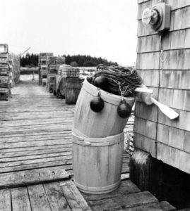 BERENICE ABBOTT
Docks with Barrels, c. 1966
vintage silver gelatin photograph, 7 x 7 inches
$1200
