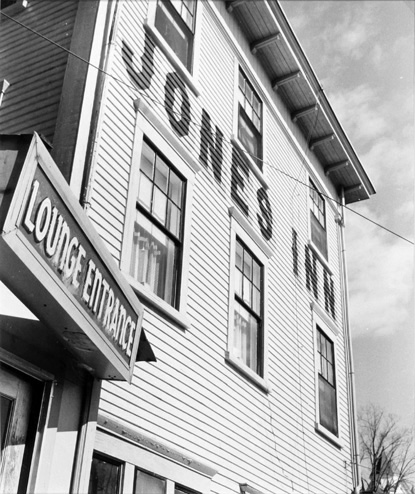 BERENICE ABBOTT Jones Inn, c. 1966, vintage silver gelatin photograph, 7 x 8 inches