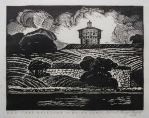 CARROLL THAYER BERRY
Old Fort Edgecomb, 1939
woodblock print, 7.5 x 10 inches
$275