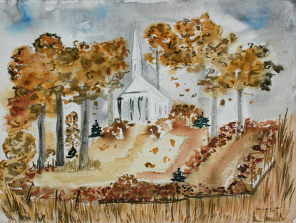 CHENOWETH HALL Untitled T.2.67.2001, watercolor, 16 x 20 inches