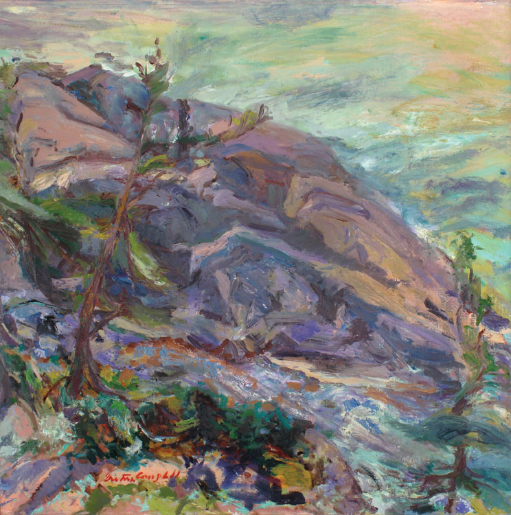 GRETNA CAMPBELL From the Path, Great Head, 1984, oil on canvas, 42 x 42 inches