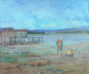 JOHN HELIKER
Clamdiggers in the Fog, 1980
oil on canvas, 50 x 60 inches
$50,000
