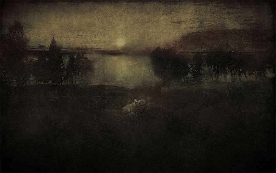 LILIAN DAY THORPE Two Sheep, digital montage, 10 x 16 inches