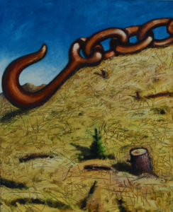 ED NADEAU
Chain and Hook
oil on canvas, 16 x 32 inches
$3800