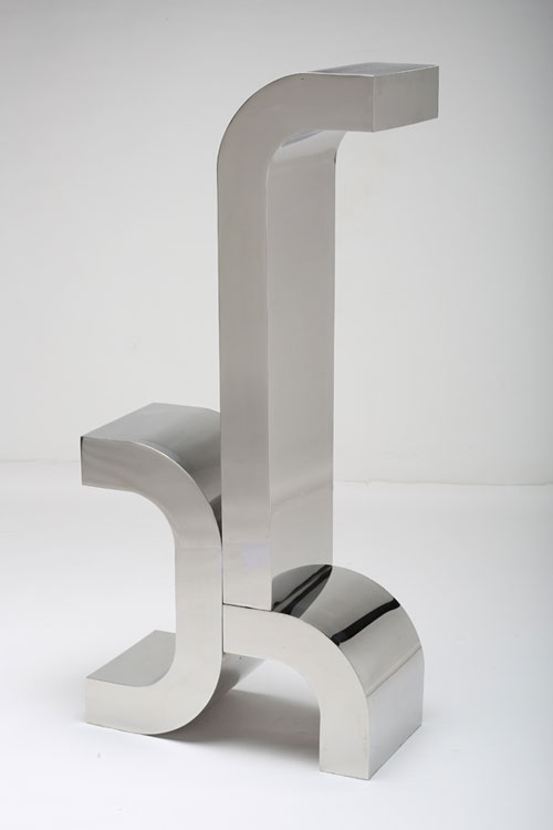 STEPHEN PORTER Series 14 #2, stainless steel, 53 x 25 x 12 inches