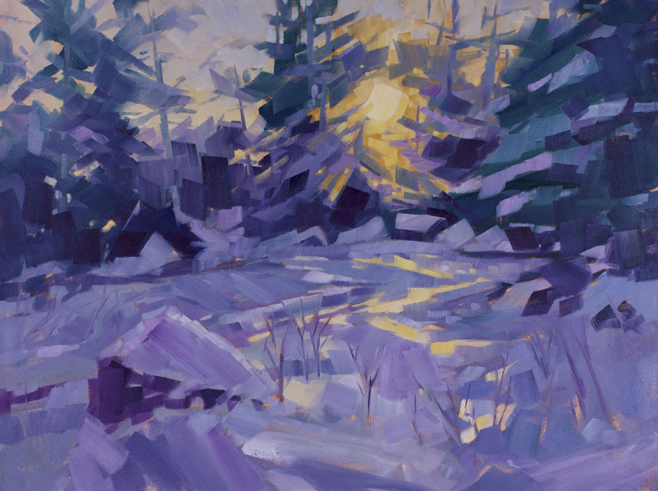 PHILIP FREY Ode to Winter, oil on canvas, 30 x 40 inches