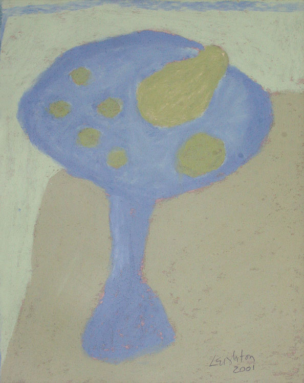 JUDITH LEIGHTON Blue Green Series III, pastel, 14 x 11 inches