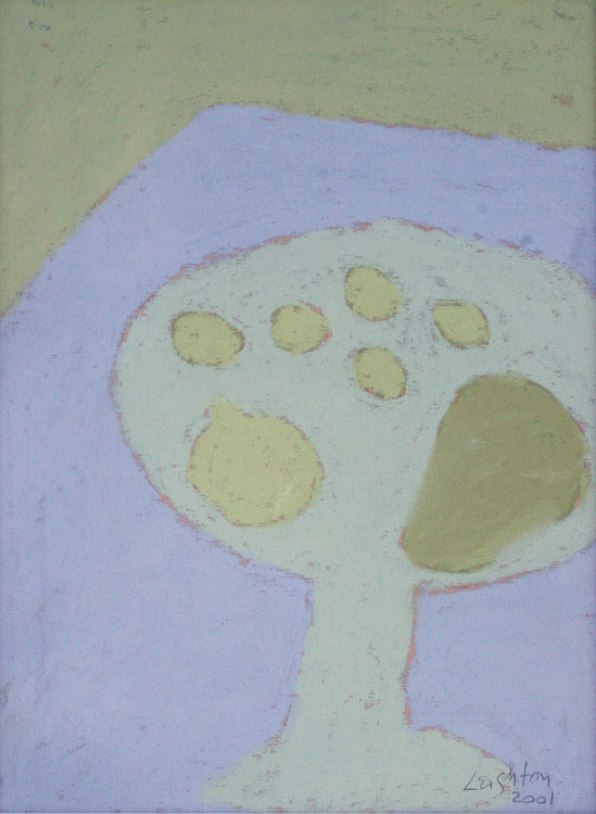 JUDITH LEIGHTON Blue Green Series II, pastel, 14 x 10 inches