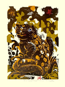 HOLLY MEADE
Blue Eyed Toad
woodblock print, 12 x 9 inches
edition of 12
$450