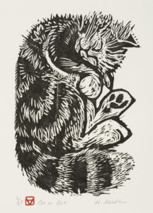 HOLLY MEADE
Cat In Box
woodblock print, 10 x 7 inches
last 2 in edition of 25
$950