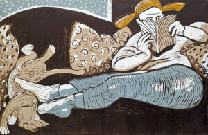 HOLLY MEADE (1956–2013)
Good Book
woodblock print, 20 x 30 inches
$1000