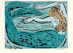 HOLLY MEADE
Mermaid
woodblock print, 6 x 8 inches
edition of 15
$500