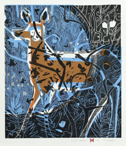 HOLLY MEADE
Nightwalker
woodblock print, 21 x 18 inches
edition of 12
$900