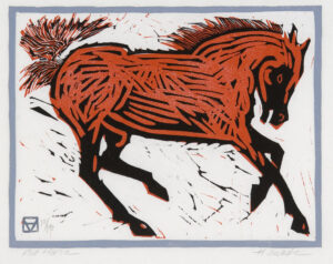 HOLLY MEADE
Red Horse
woodblock print, 7 x 9 inches
last in edition of 18
$1400
