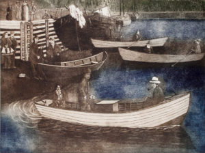 JOHN NEVILLE
First Motorized Boat
etching, 18 x 24 inches
$500