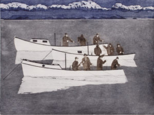 JOHN NEVILLE
Fishing Party
etching, 18 x 24 inches
$1000