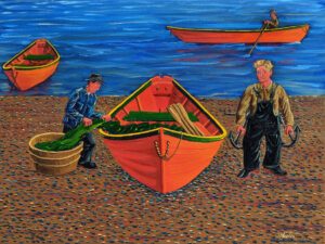 JOHN NEVILLE
Getting Ready to Set A Net
oil on canvas, 18 x 24 inches
$4000
