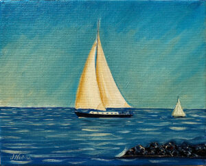 JOHN NEVILLE
Large Sailboats
oil on canvas, 8 x 10 inches
$1200