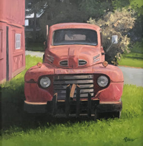 KEVIN BEERS
Red Ford
oil on canvas, 24 x 24 inches
$4400