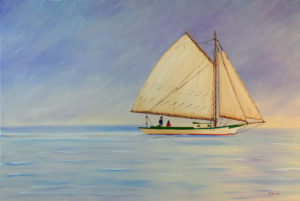 JOHN NEVILLE
Friendship Sloop
oil on canvas, 24 x 36 inches
$6500