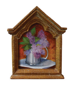 JOSEPH KEIFFER
Lilacs in a Silver Cup
oil on canvas, 7 x 5 inches
SOLD