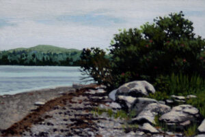 JUNE GREY
Beach Walk and Roses
acrylic on paper, 2 x 3 inches
$400