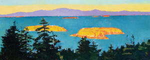TOM CURRY
Evening Light on Camden Hills
oil on canvas, 26 x 64 inches
$15,000