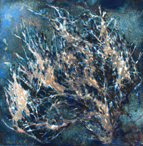 LISA TYSON ENNIS
The Sea Is As Near
unique cyanotype on paper, museum glass
28 x 28 inches
$2800