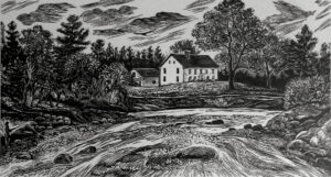SIRI BECKMAN
Denny's River
wood engraving, 3.25 x 6 inches
limited edition of 100
$350
