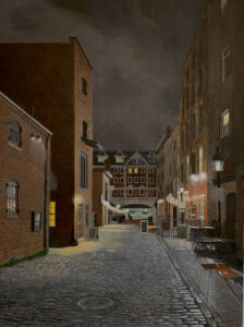 B MILLNER
Closing Time on Wharf Street
oil on canvas wrapped panel, 24 x 18 inches
$3600
