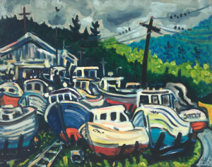 PHILIP BARTER
Andrew’s Boatyard
oil on canvas, 24 x 30 inches
from a private estate
$8000