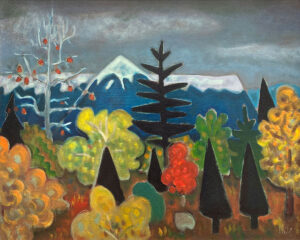 PHILIP BARTER
Mt. Katahdin
1990, oil on canvas, 24 x 30 inches
from a private estate
$7000