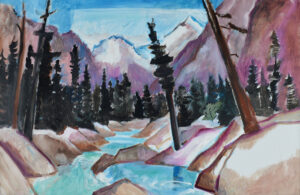 MILY MUIR
Mountain River
oil on canvas, 25 x 38 inches
$3400