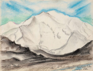 WILLIAM MUIR
Near Salt Lake, Utah
signed lower right, 1962
pastel on paper, 9 x 12 inches
$650