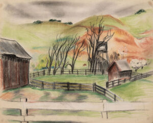 EMILY MUIR
Farm with Water Tank
pastel on paper, 11 x 14 inches
$650