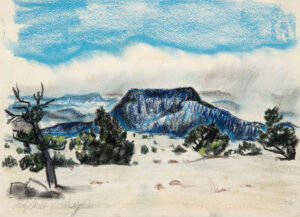 EMILY MUIR
New Mexico '62
signed lower left
pastel on paper, 9 x 11 inches
$850