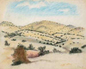 EMILY MUIR
New Mexico '68
signed and dated lower right
pastel on paper, 11 x 14 inches
$650