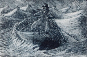 JOHN NEVILLE
Rowing Home
etching, 5.5 x 8.5 inches
$100