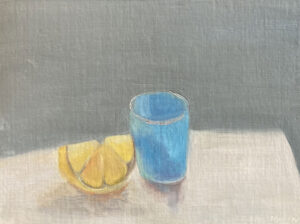 KATE EMLEN
Cup Half Full
oil on linen panel, 6 x 8 inches
$950