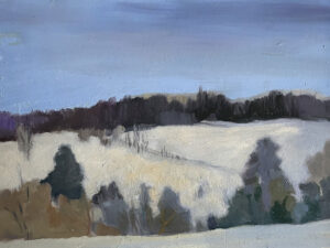 KATE EMLEN
Old West Church Road
oil on panel, 6 x 8 inches
$750