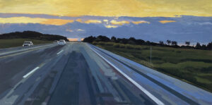 JUNE GREY
Heading West
acrylic on panel, 12 x 24 inches
$2800
