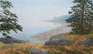 JANICE ANTHONY
Schoodic Cliffs in Fog
acrylic on linen, 14 x 24 inches
$3600
