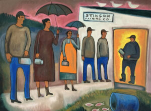 MATT BARTER
Day Workers Stinson Packing Company
oil on canvas, 36 x 46 inches
SOLD
