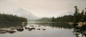 JUDY BELASCO
Rocky Pond
oil on linen, 10 x 22.5 inches
$1750
