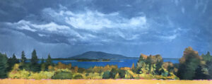 TOM CURRY
Tempest
oil on birch panel, 24 x 60 inches
$12,500